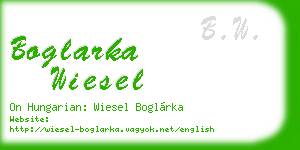 boglarka wiesel business card
